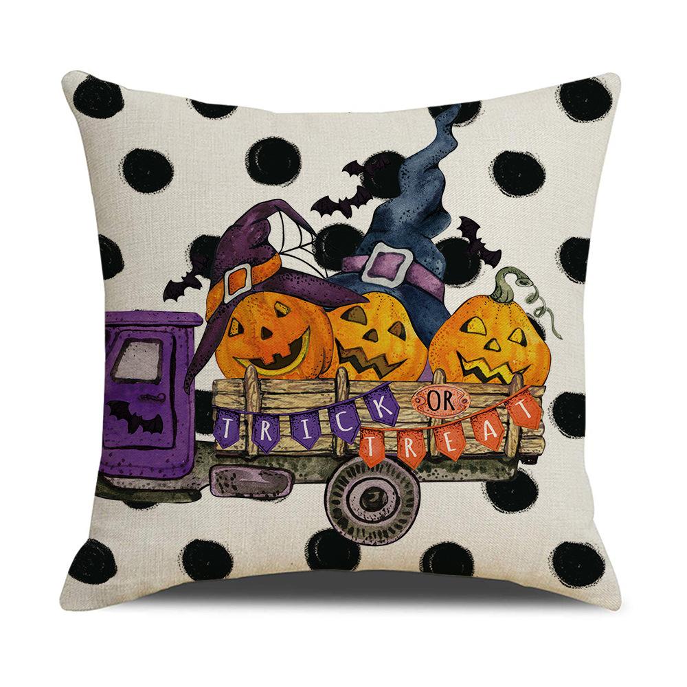 

Purple Halloween Pillow Cover Evil Funny Letter Print Home Sofa Cushion Cover Bedroom Pillow Cover Premium Durable 45 * 45Cm (excluding pillow core)