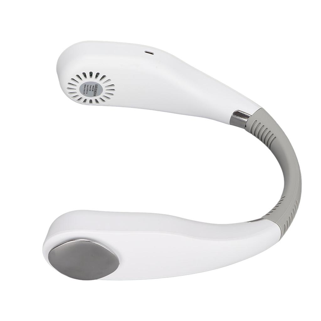 Neck Fan Bladeless 3 Speeds USB Charging 3000mAh Battery Quiet Hands Free Ambience Light Face Fan for Office Travel