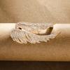 Shining Wing Zircon Necklace Pendant as an Accessory for Business Dress Shirt Brooch