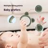 Handheld Multicolor Silicone Baby Ring Teether Anxiety Teething Toys 0-12 Months Chew Beads Sensory Gum Relief Soother Baby