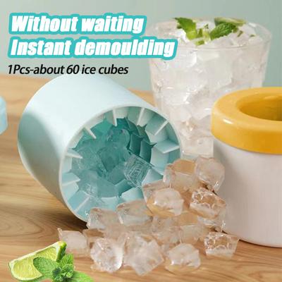 Ice Bucket Cup Mold Ice Cubes Tray Food Grade Quickly Freeze Silicone Creative Design Frozen Drink Maker for Whiskey Beer