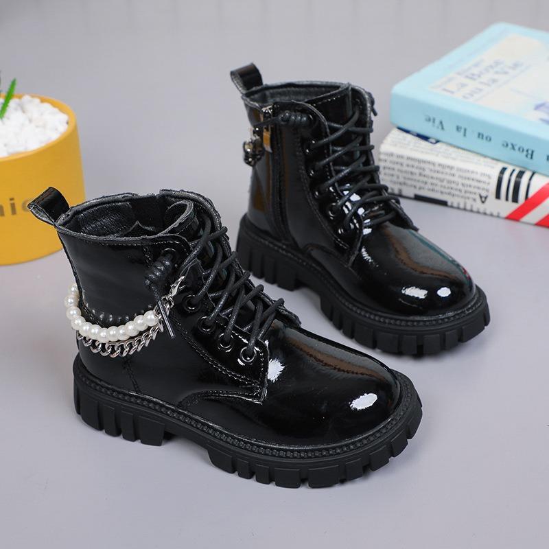 Koreanische version des Britischen stil kinder Martin stiefel retro mädchen leder stiefel kurze stiefel