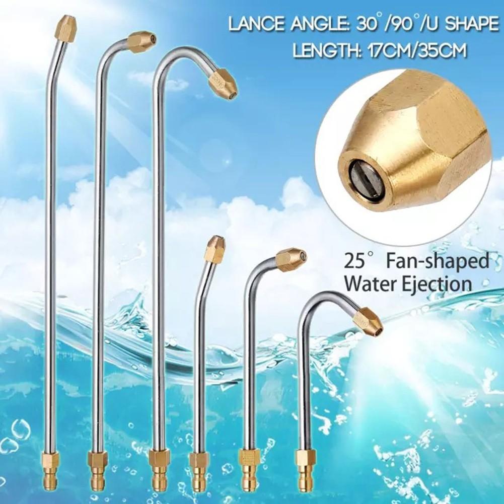 Auto Cleaning Tool Wash Nozzle Angled Lance Work Efficiency