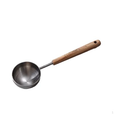 Kaffeelöffel Backwerkzeug Holzgriff Multifunktional Ergonomischer Messbecher Teelöffel für Tee