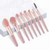 Premium Makeup Brushes Kit 8 Pieces Portable Blush Concealer Eyeshadow Brushes Synthetic Bristles Astronaut Letter Pattern