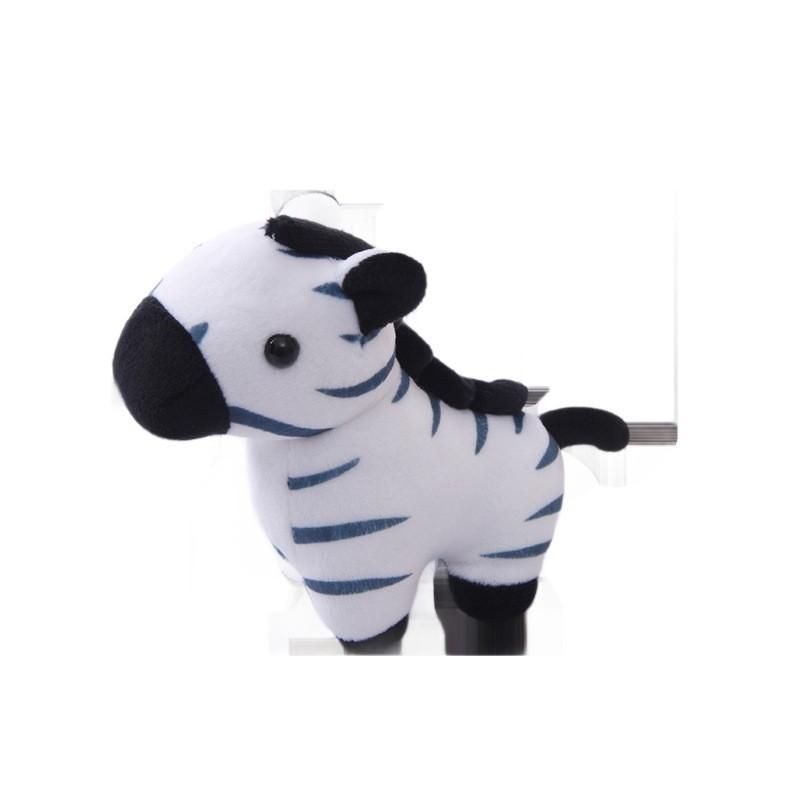 Plush Zebra Toy With Pp Cotton Filling For Children Kids Gift Or Backpack Decor