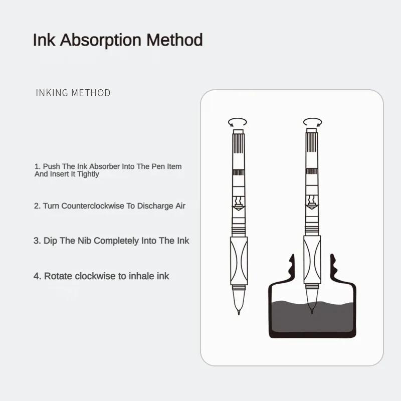 1/3/5Pcs JINHAO Ink Converters for Fountain Pen Screw Type 3.4mm/2.6mm Caliber Ink Absorption School Ink Supplies Stationery
