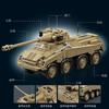 WW2 Germany Military Sd.Kfz.234 Armored Vehicle Tank Model Building Blocks ISU-152 Heavy Assault Gun Tank Bricks Weapon Toy Gift