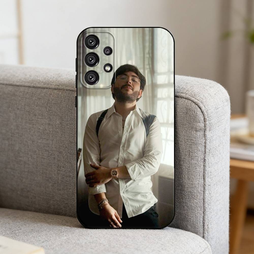 S-Singer Tito Double P Phone Case For Samsung S25,S24,S21,S22,S23,S30,Ultra,S20,Plus,Fe,Note,10,9,5G Black Cover