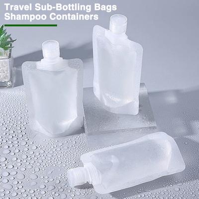 5Pcs Travel Sub-Bottling Set Packing Bags Transparent Leakproof No Odor Disposable Shampoo Body Wash Face Cream Lotion Storage Bag Portable