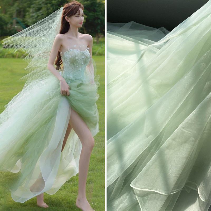 White Gauze Wedding Arch & Ceiling Drape – Chinese Style Outdoor Photo Backdrop