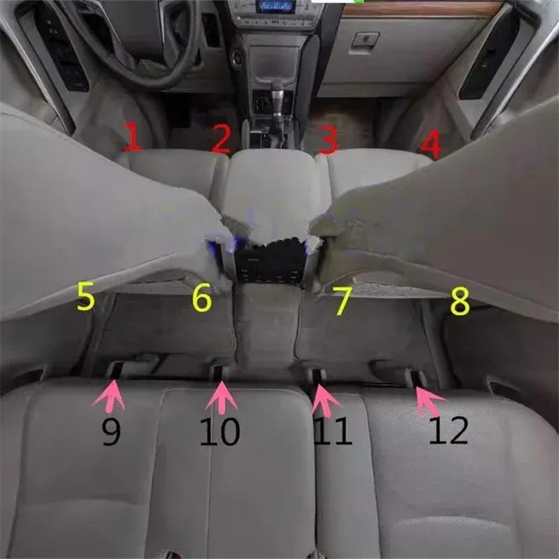 4Pcs/Set for 7-Seat Model Front Rear Seat Bracket Trim Cover Slide Screw Cap For Toyota land Cruiser Prado 150 2010-2020