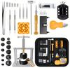 145-Piece Watch Repair Kit: Battery Replacement, Case & Strap Adjustment, Time Tool Set