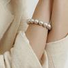 Soft Silver Pearl Bracelet