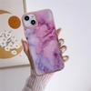 Applicable To IPhone16 Electroplated Marble Pattern Mobile Phone Case Apple 15/14promax Ink Color 13pro Cross-border