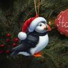 New Acrylic Flat Animal World Christmas Festival Party Pendant for Christmas Tree Decoration Pendant