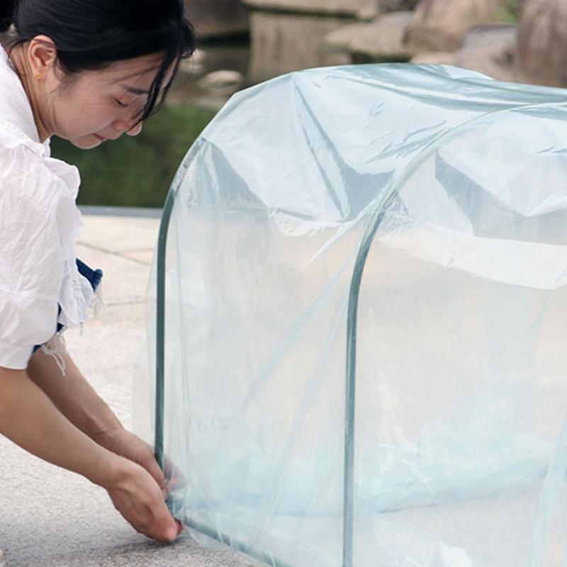 Frost Proof Portable Mini Greenhouse for Plant and Vegetables Steel Frame Insulated Cover for Indoor Outdoor Use