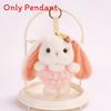 Plush Bunny Keychain With Bow Dress For Kids Gift And Bag Decor