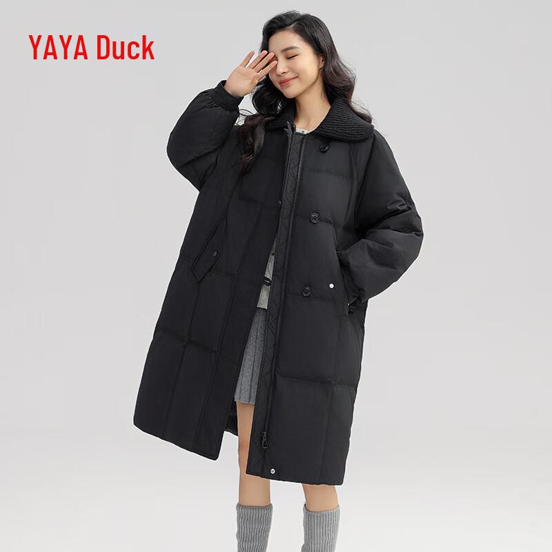 YAYA Women's Thickened 90% Duck Down Winter Jacket