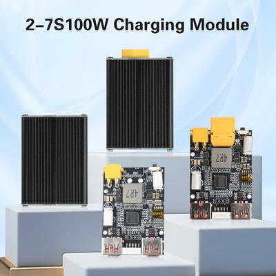 2-7S 100W Schnelllade-Modul Ersatzstrom DIY Mainboard TYP-C USB XT60 XT30 Kompatibel mit Lithium-Eisenphosphat-Batterien