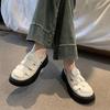 Versatile Muse Half Slippers Women's 2025 Explosive Hollow Woven Roman Thick-soled Baotou Flat-soled Cool Slippers Beach Shoes