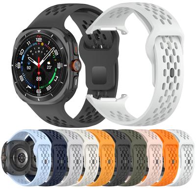 Cinturino Morbido in Silicone per Samsung Galaxy Watch Ultra 2025 Sportivo con Spazi Braccialetto per Galaxy Watch 47mm Accessori Ultra