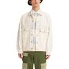 Levis Solid Color Long Sleeve Denim Jacket Men jackets White A1988-0001