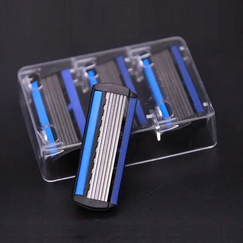 2024 Men's Razor: 12-Pack 6-Layer Blades with Wind Speed Feature