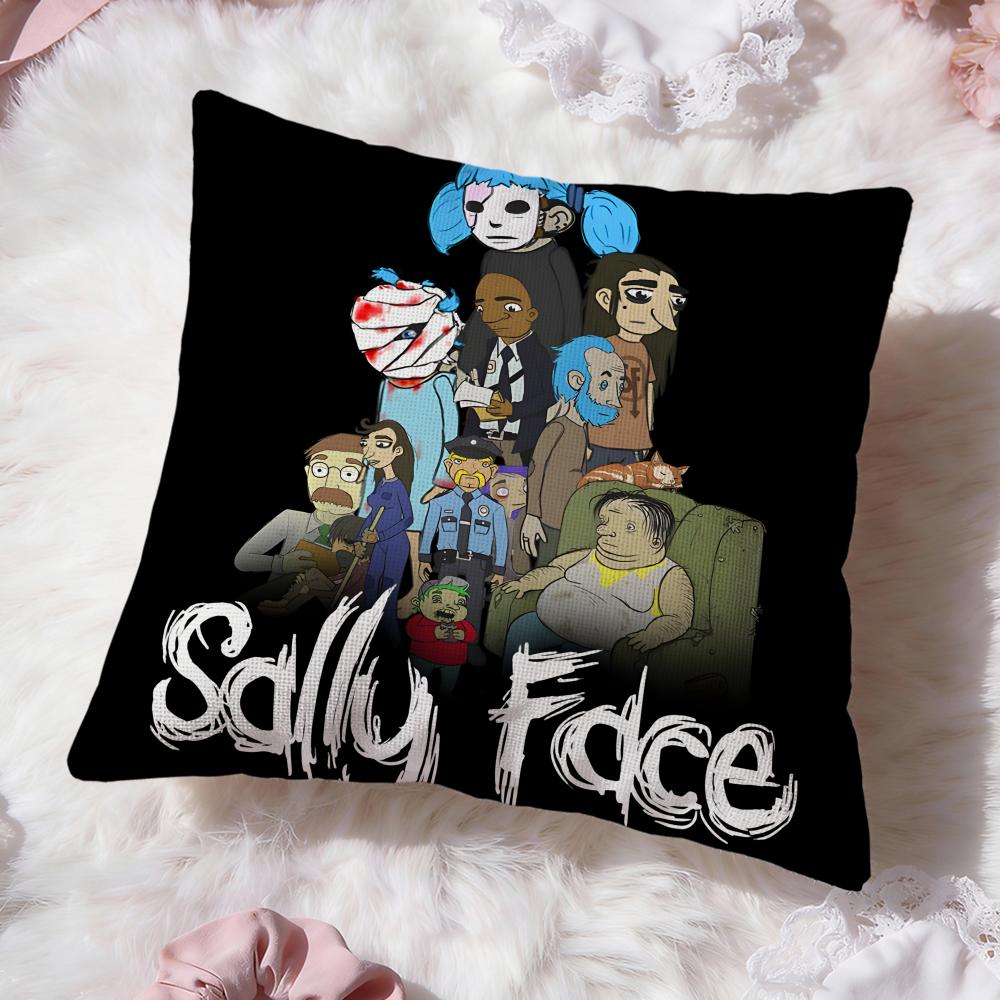 Band S-Sally F-Face Cushion Cover Premium Comfort Reversible Pillow Cove -Two in One Design for Any Room & Car Interior