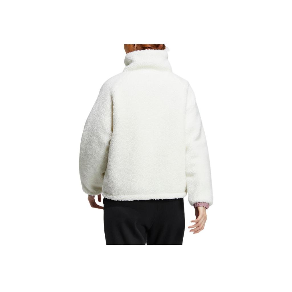 adidas Women's Reversible Sherpa Jacket Off White Female HY7217