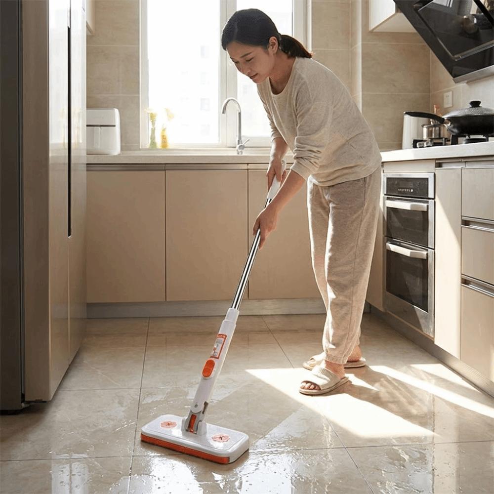 Locking Head Detachable Mini Mop Flexible Clip Face Towel Small Mop Spin Mop  Living Room