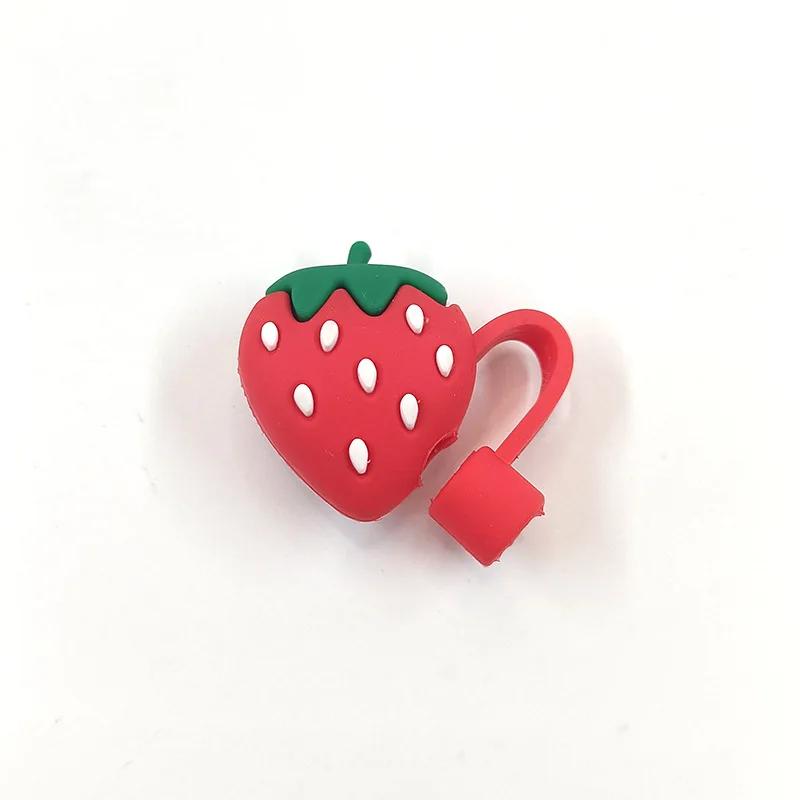Creative Silicone Straw Plug Reusable Drinking Dust Cap Glass Cup Accessories Splash Proof Cartoon Straw Plugs Tips Cover