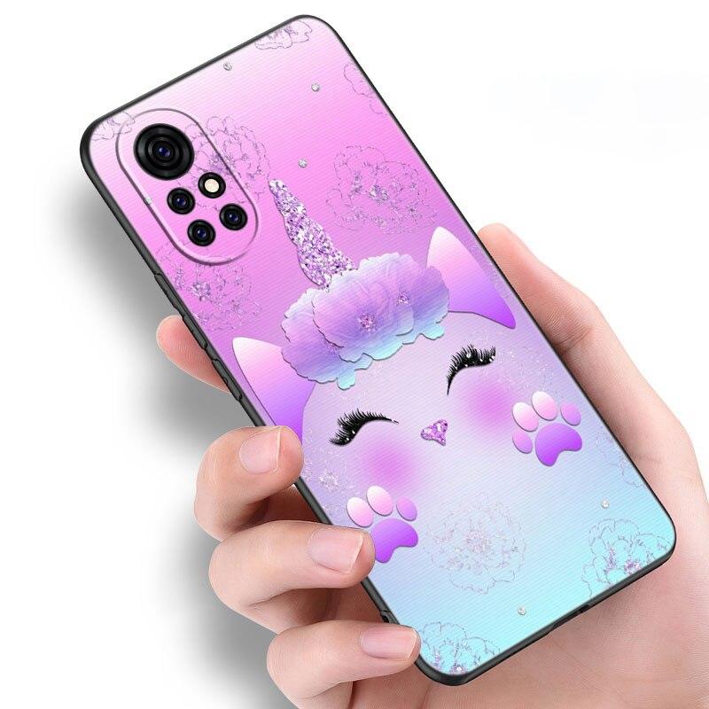 Rainbow Unicorn on We Heart It Case For Huawei NOVA 8 9 Pro 8i 7i 7SE Y60 5T Mate 40 30 20 10 Lite Honor 50 30 Premium Pro + 30S