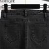 MODIQUE Spring Plus Size New Women Versatile Vintage High Waisted Slimmer Elastic Long Jeans Lady Casual Pencil Pants   Trousers