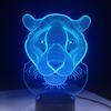 Factory Dropshipping ODM Rechargeable Touch Switch Dog Arylic Panel Box Table Night Lamp  16 Colors Change 3D LED Light