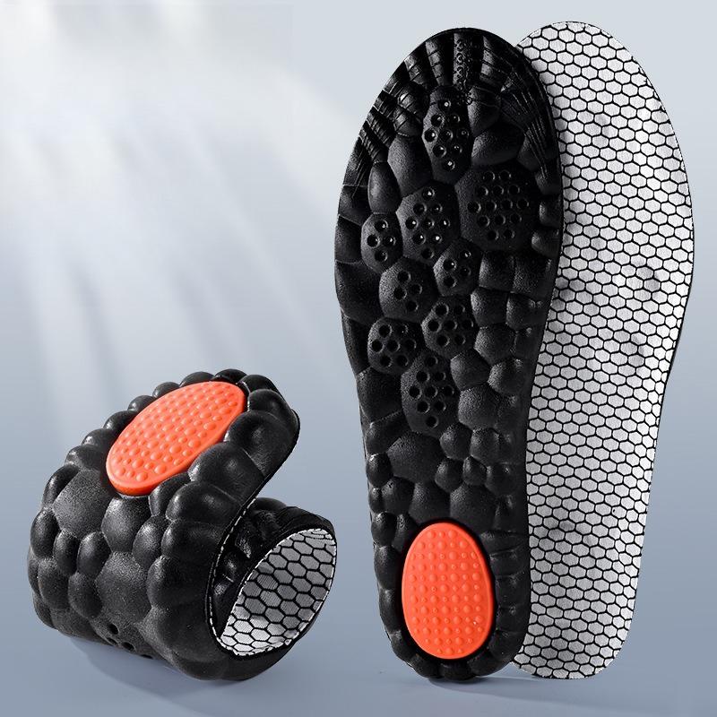 

3pair Insole Bacteriostatic Deodorant Basketball Badminton Leisure Sports High Elastic Shock Absorption Breathable Sweat 35-36