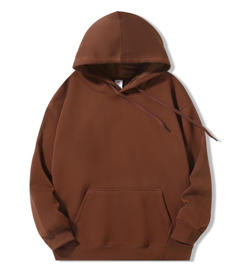 Black Solid Color Hooded Sweatshirt for Women - Korean Style, Loose Fit, Casual, Versatile, Plus Velvet Jacket for Autumn/Winter.