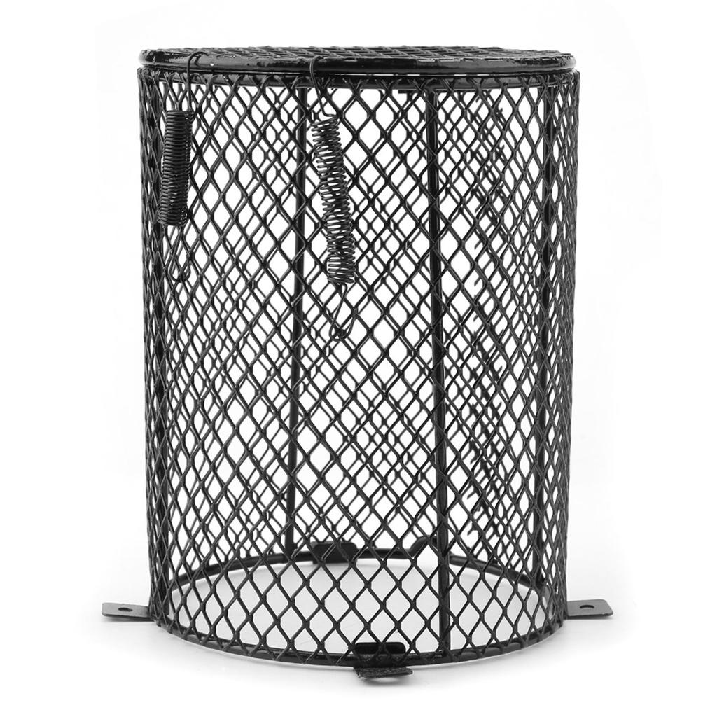 Pet Reptile Anti Scald Lamp Mesh Cover Day Night Ceramic Light Bulb Heating Lampshade