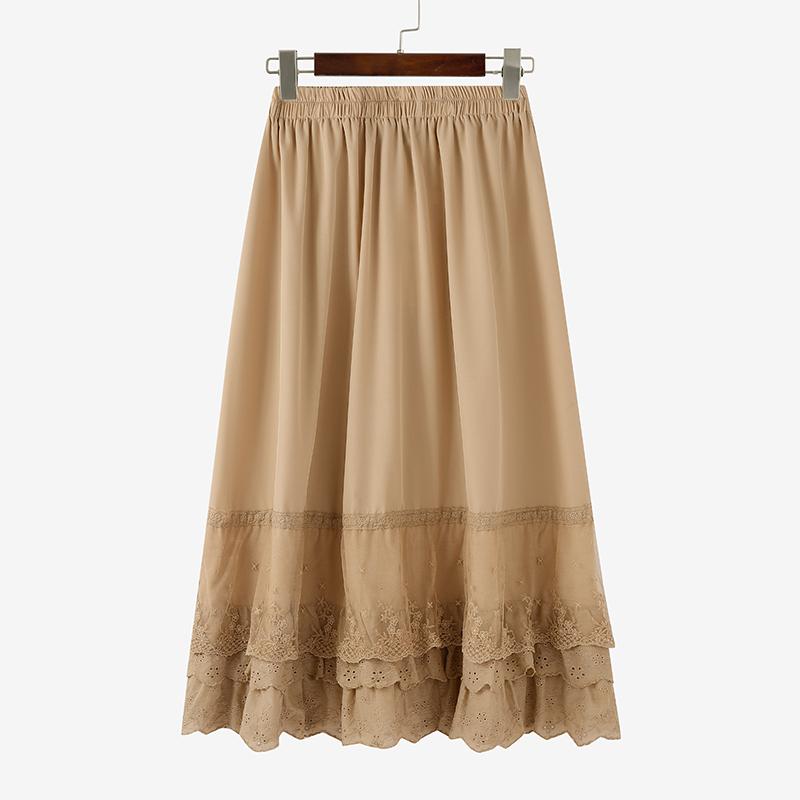 ZANZEA Fuste lungi de vară cu talie elastică casual pentru femei