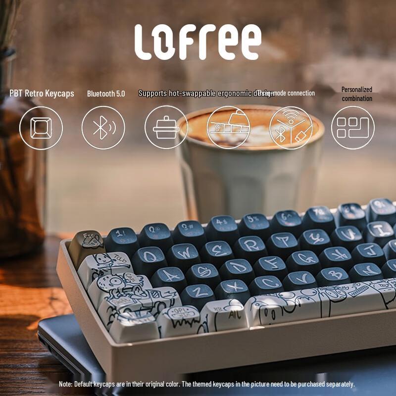 Lofree Xiaoqiao Tofu 100-Key Triple-Mode Hot-Swappable Mechanical Keyboard