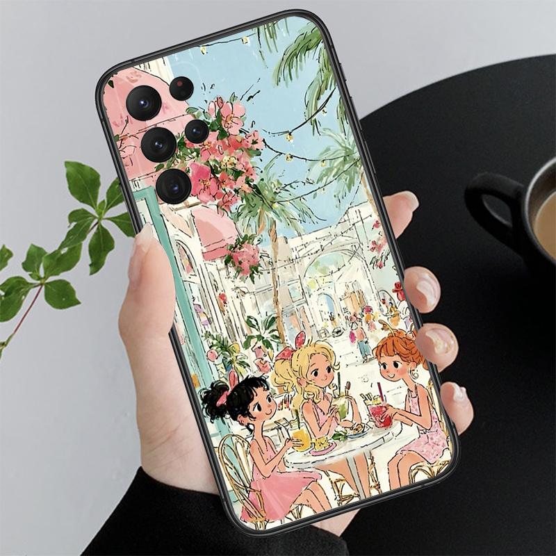 Lovely Girl Phone Case For Samsung A55 A16 A56 A36 A35 A15 A53 A54 A33 A34 A25 A05S A52 A52S A14 A24 A26 A71