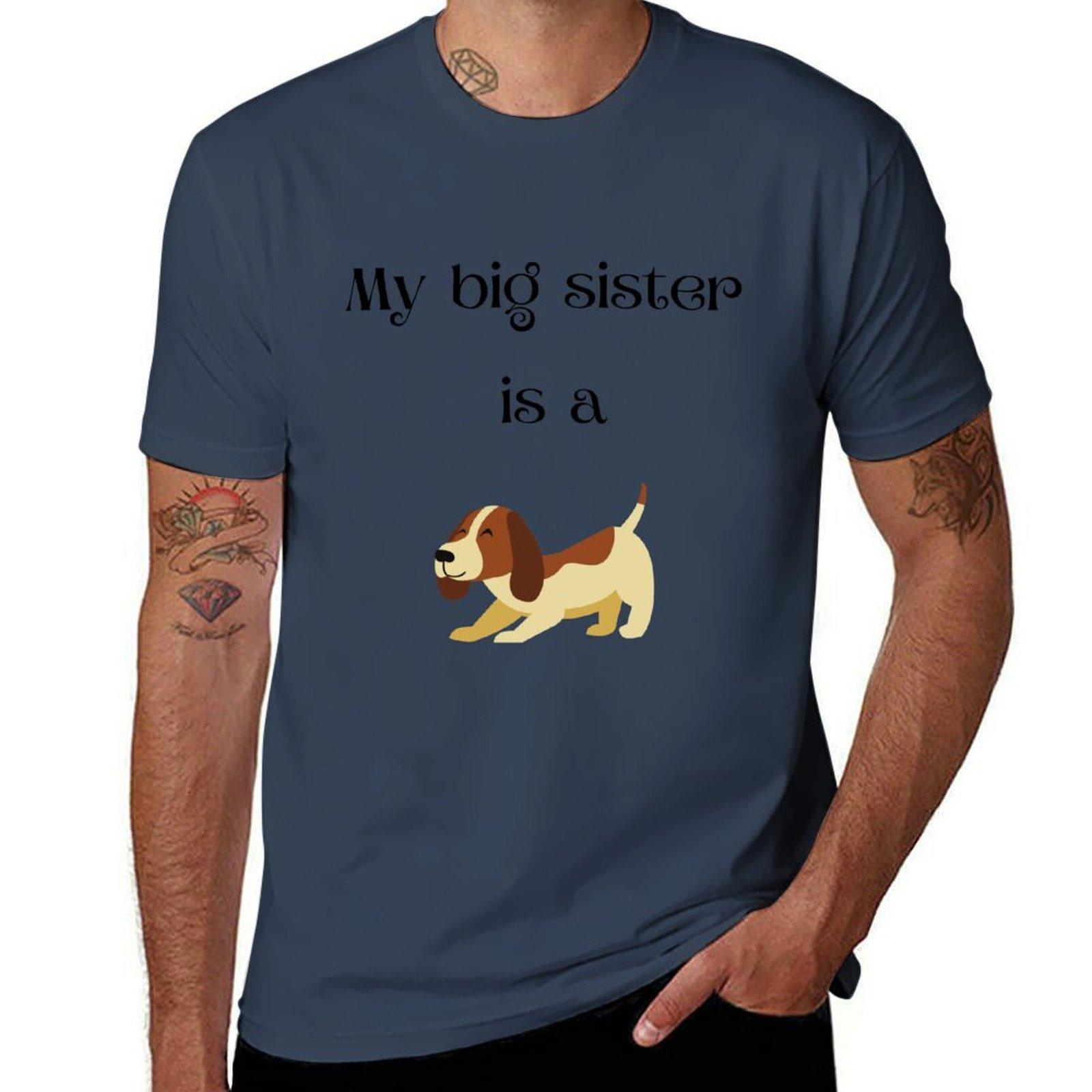 My Big Sister Is A B Tshirt Casual All Match Short Sleeve Tshirt S