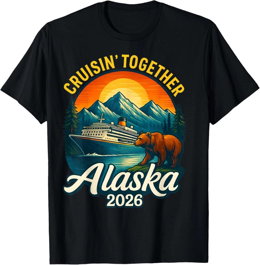 Alaska Cruise 2026 Cruisin Together Matching Family Friends T-Shirt