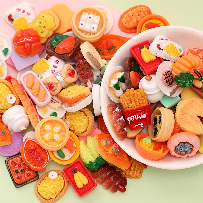 Kid Dollhouse Miniature Supermarket Food Drink Bottle Furniture Handcart Toy Doll House Store Cosplay Game Baby Play House Party