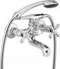 Wall-Mounted Two-Handle Bathtub Faucet Deante Neo Symetrio Silver 1 Pc