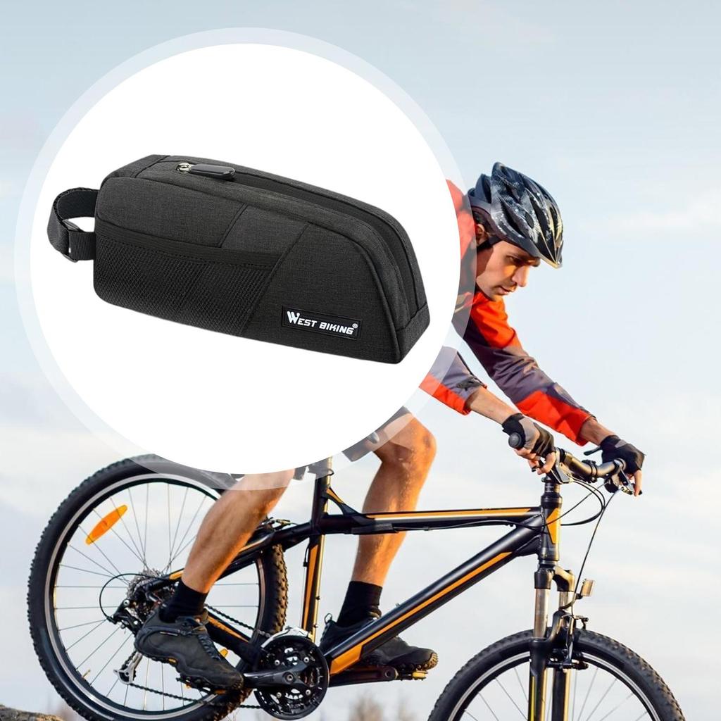Bag with Mesh Side Pockets for Road And Mountain Bikes, Professional, Quick-release,