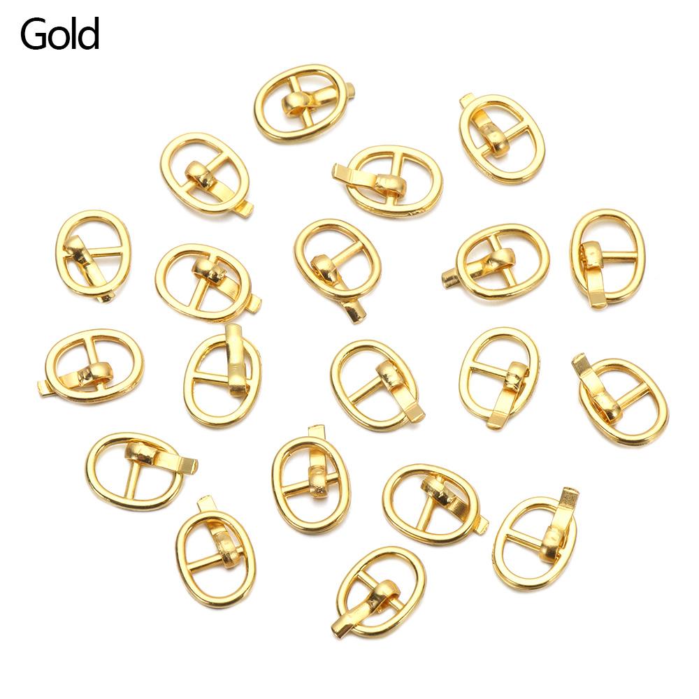 20pcs Tiny 7mm Tri-glide Belt Buckle Doll Bag Mini Ultra-small Buckles Button for DIY Handmade Doll Clothes Shoes Accessories