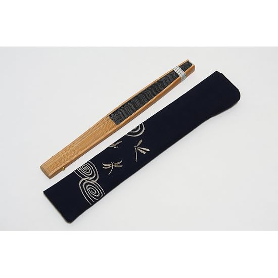 [Hasegawa] Kyoto Folding Fan "Kasumi" (Mist), Handcrafted by Kyoto Artisans, Includes Fan Case and W