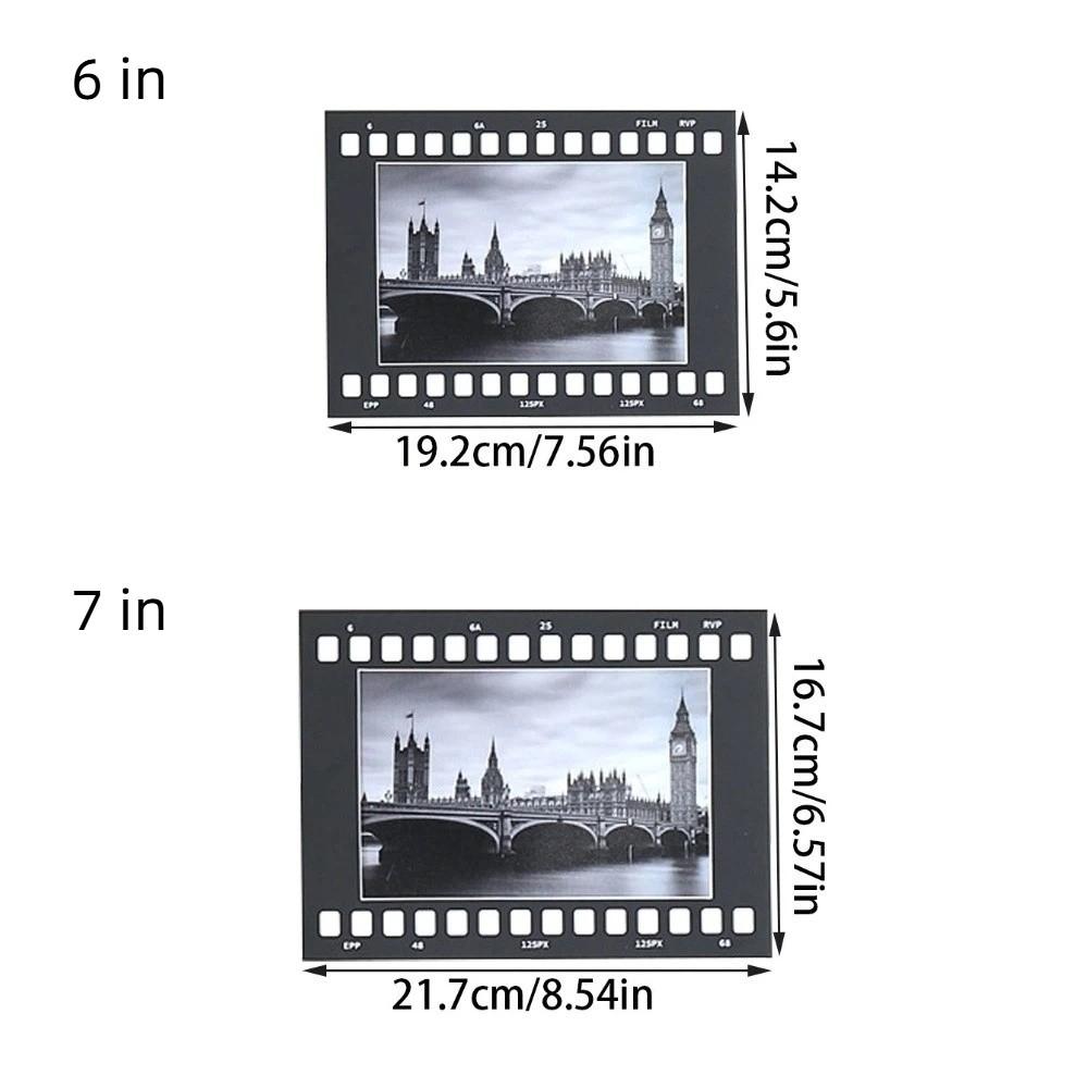 5 ks Retro filmový rámeček Čtvercový fotografický rámeček Rámeček na koláž s filmovou tématikou Dekorace na zeď