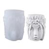 Home Decoration Crafts New Wreath Goddess Head Candle Silicone Mold DIY 3D Beauty Human Body Plaster Decoration Mold Candle Gift